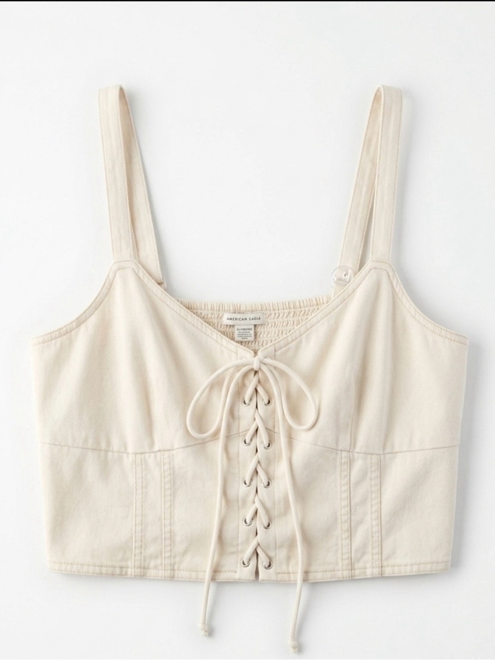 American Eagle Lace Up Crop Top